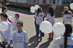 Flash-mob cu genericul "Neglijența Provoacă Delincvența!” la Căuşeni