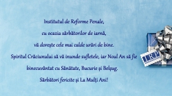 Mesaj de felicitare cu ocazia Sfintelor Sărbători de Crăciun și a Anului Nou