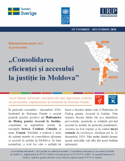 Buletin informativ nr.2: „Consolidarea eficienței și accesului la justiție în Moldova”