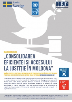 Buletinul informativ nr.6 „Consolidarea eficienței și accesului la justiție în Moldova”